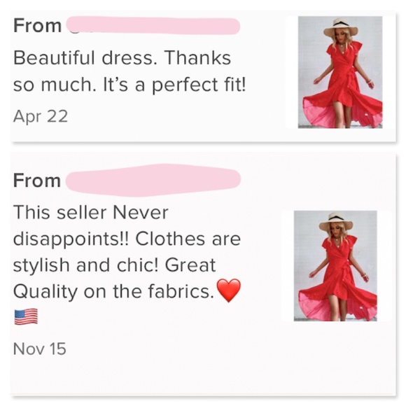 Polka Dot Red Boho Wrap Midi Dress - Picture 7 of 11